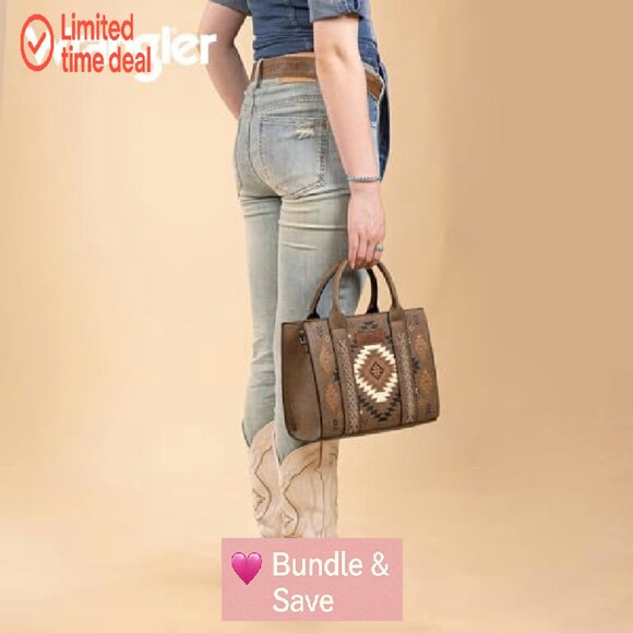 Structured Tote Bag with Zip Pockets, Detachable Strap, 10.6"W - Picture 3 of 8